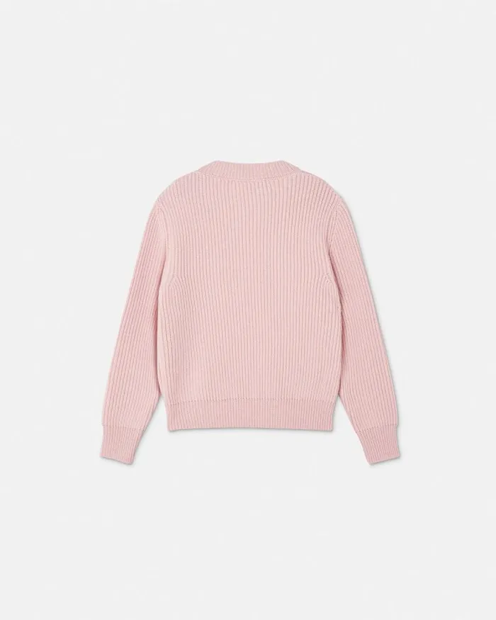 1978 ReEdition Logo Kids Sweater Light Pink Children Versace Clothing