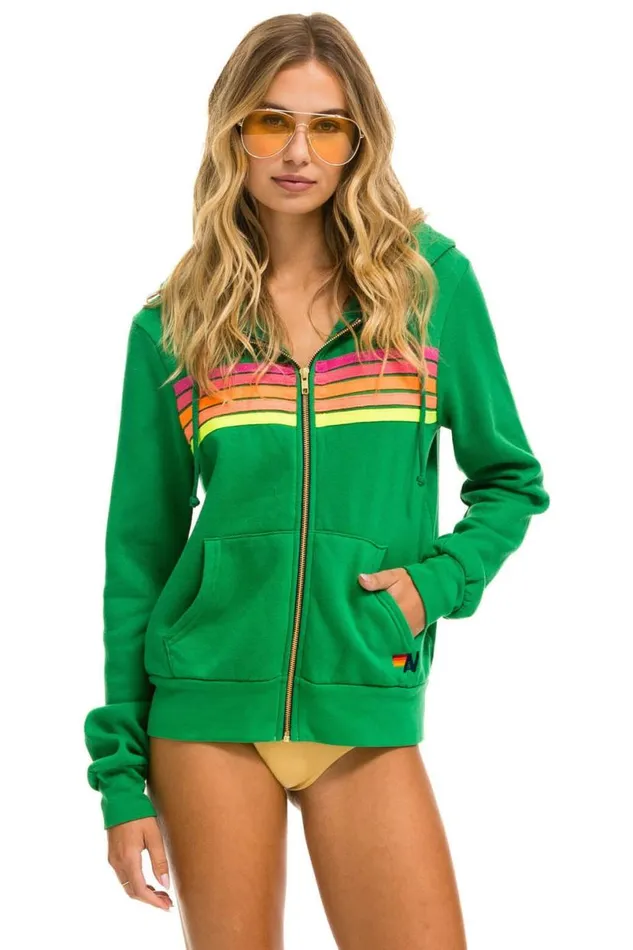 5 Stripe Hoodie 8211 Kelly Green Neon Pink Yellow WomenMen Aviator Nation Hoodies 5 Stripe Hoodie 8211 Kelly Green Neon Pink Yellow WomenMen Aviator Nation Hoodies
