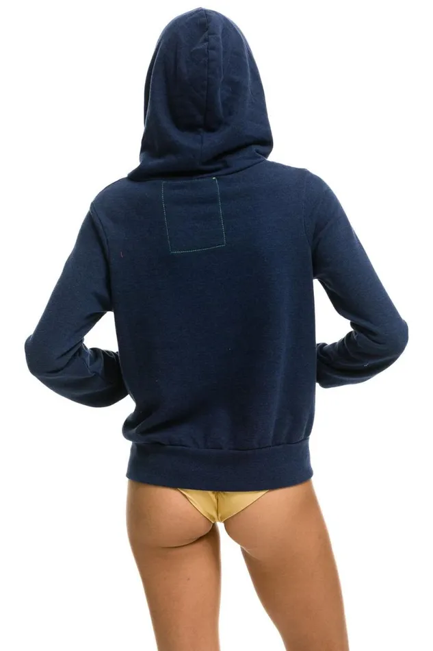 5 Stripe Hoodie 8211 Navy Blue WomenMen Aviator Nation Hoodies