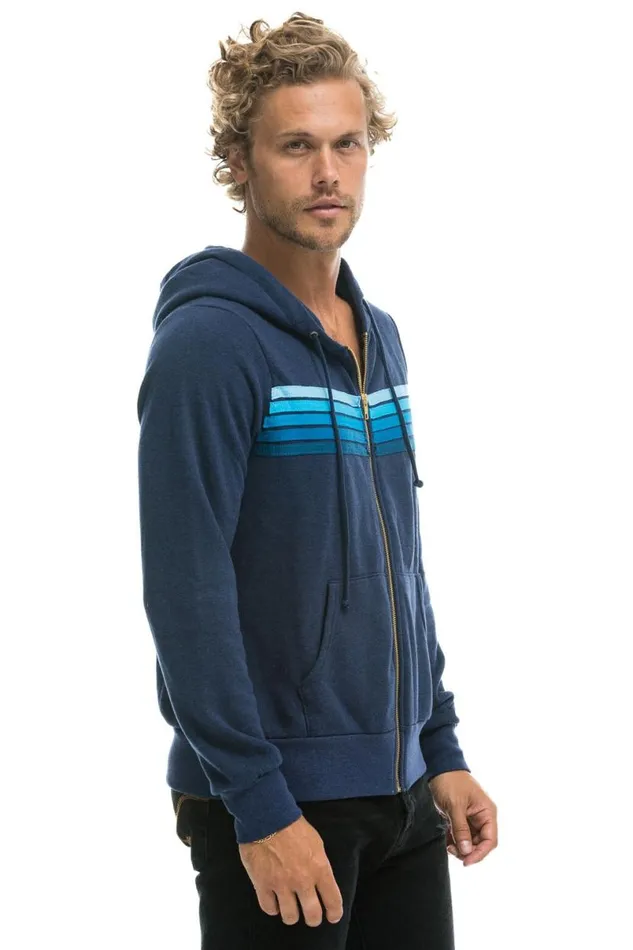 5 Stripe Hoodie 8211 Navy Blue WomenMen Aviator Nation Hoodies