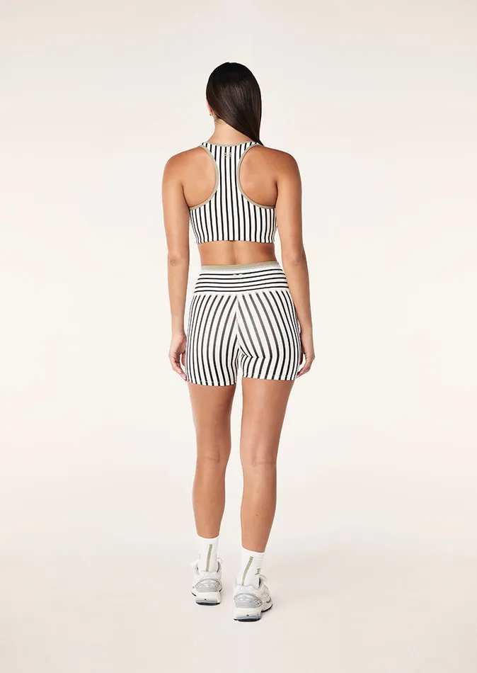 ActiveLite Women PE Nation STELLAR 58243 BIKE SHORT IN WHISPER WHITE STRIPE