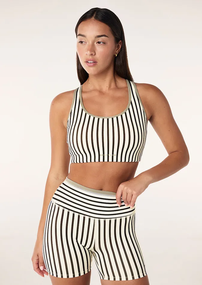 ActiveLite Women PE Nation STELLAR 58243 BIKE SHORT IN WHISPER WHITE STRIPE