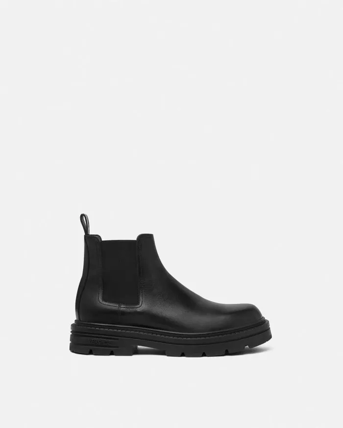 Adriano Chelsea Boots Black Men Versace Boots