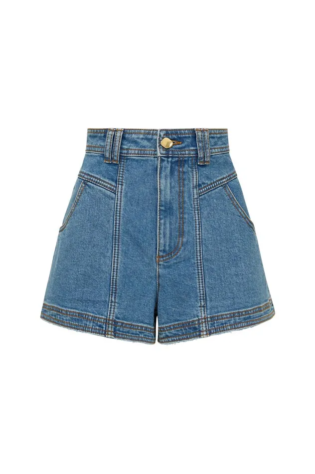 Aje Denim Belmond Denim Short 90039s Wash 8211 Women Aje Denim Belmond Denim Short 90039s Wash 8211 Women