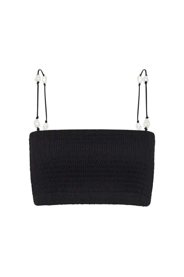 Aje Matching Sets Marley Bandeau Crop Black 8211 Women Aje Matching Sets Marley Bandeau Crop Black 8211 Women