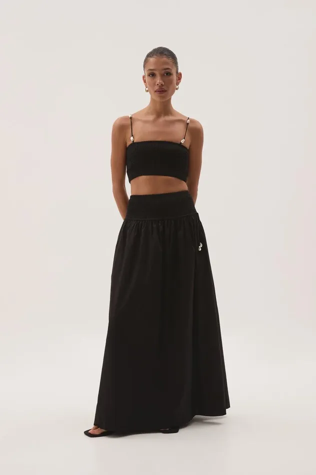 Aje Matching Sets Marley Bandeau Crop Black 8211 Women Aje Matching Sets Marley Bandeau Crop Black 8211 Women