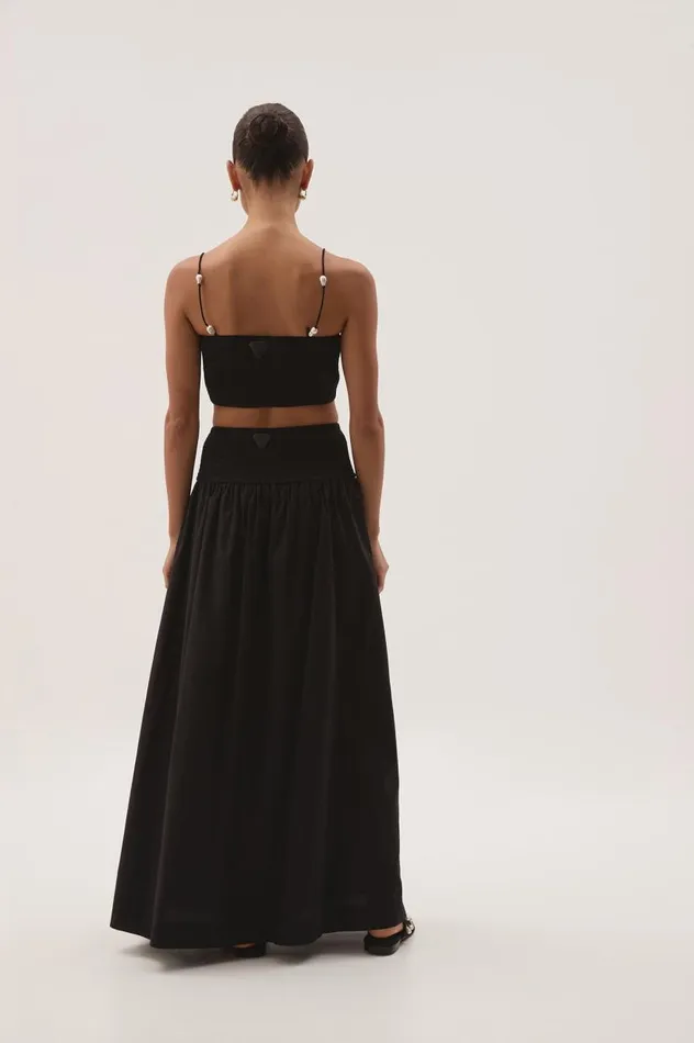 Aje Matching Sets Marley Bandeau Crop Black 8211 Women Aje Matching Sets Marley Bandeau Crop Black 8211 Women