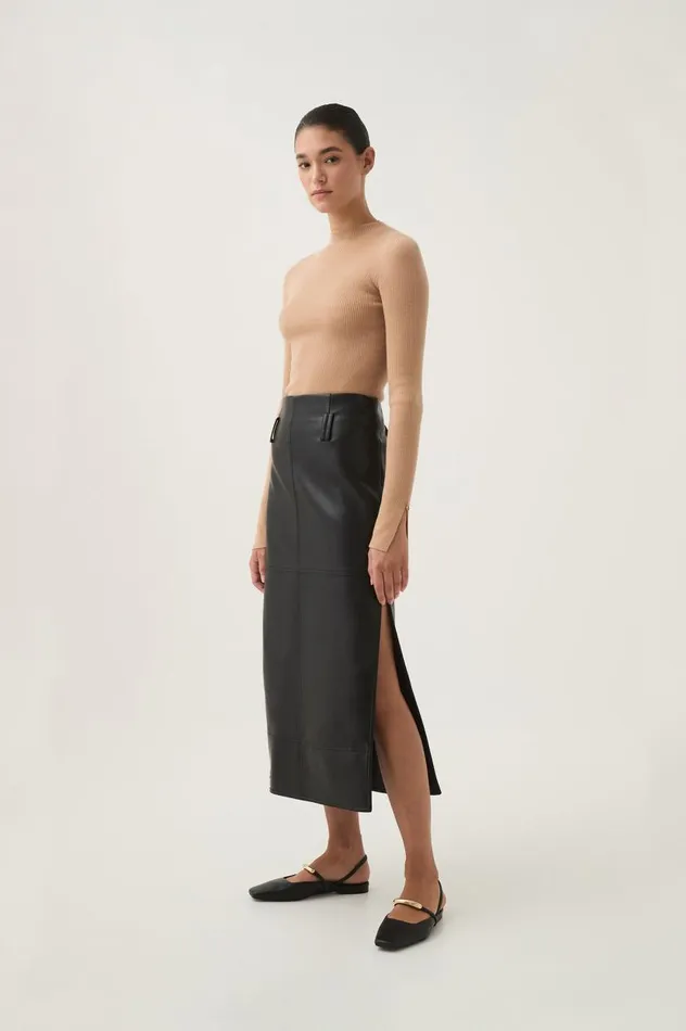 Aje Skirts Aspect Midi Skirt Black 8211 Women