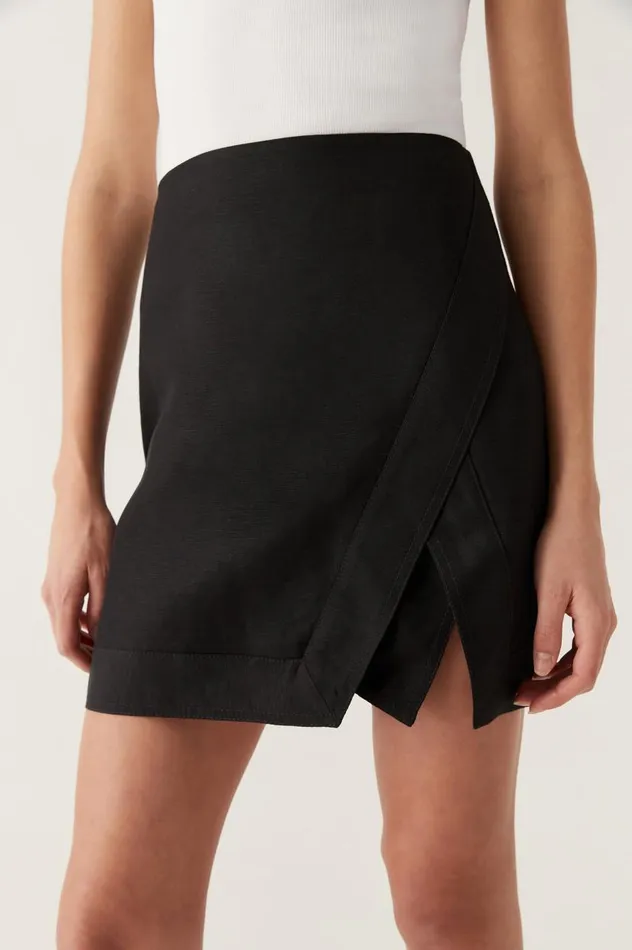 Aje Skirts Illusion Mini Skirt Black 8211 Women