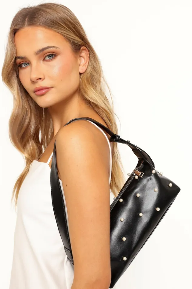 Alexia Pearl Bag Black Bags and Wallets Petal and Pup Women
