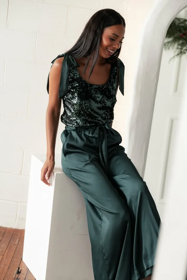 Alie Pant Emerald Pants Petal and Pup Women