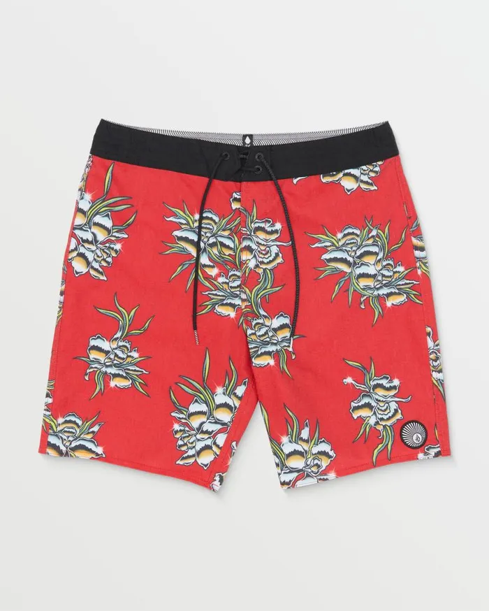 Alloyed Stoney Trunks 8211 Ribbon Red Mens Volcom Boardshorts and Trunks