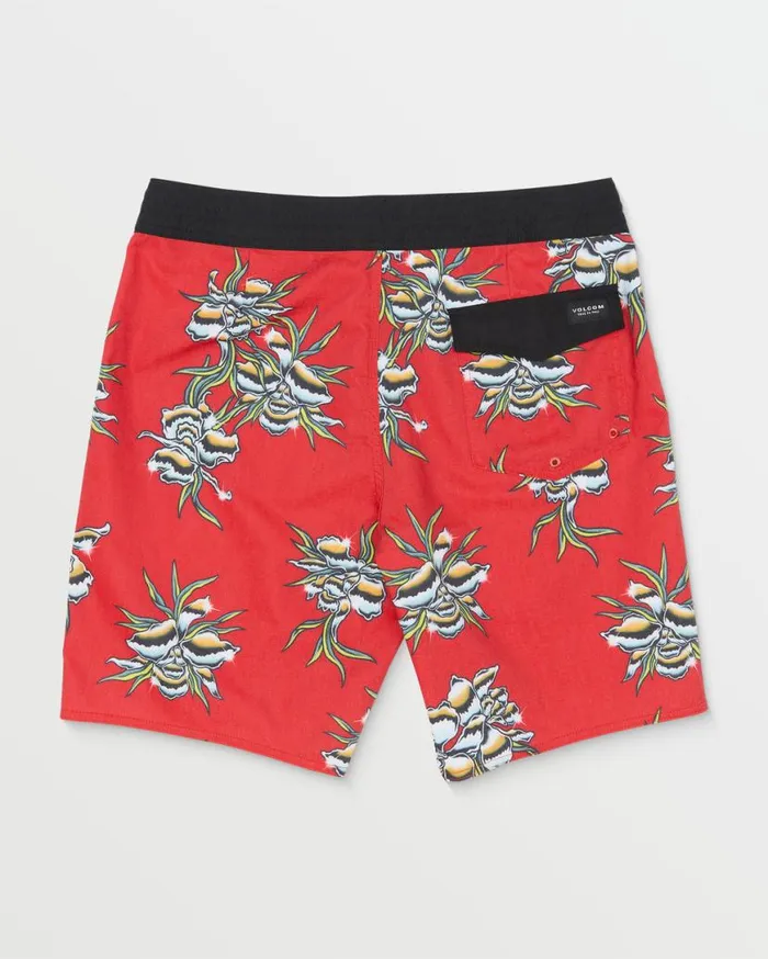 Alloyed Stoney Trunks 8211 Ribbon Red Mens Volcom Boardshorts and Trunks