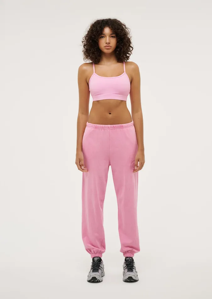ALPHA TRACKPANT IN WASHED PRISM PINK Pants PE Nation Women