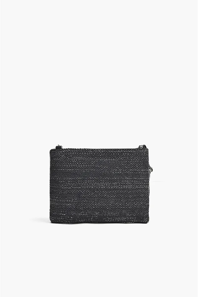 America and Beyond Blue Heart Top Zip Clutch Women Clutches