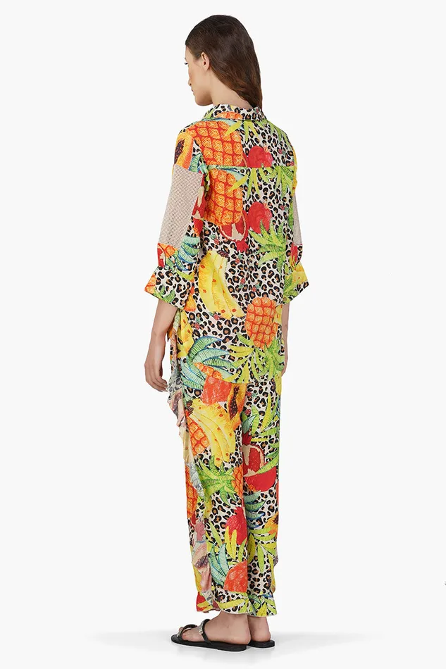 America and Beyond Tops Women Fruit Punch Printed Shirt