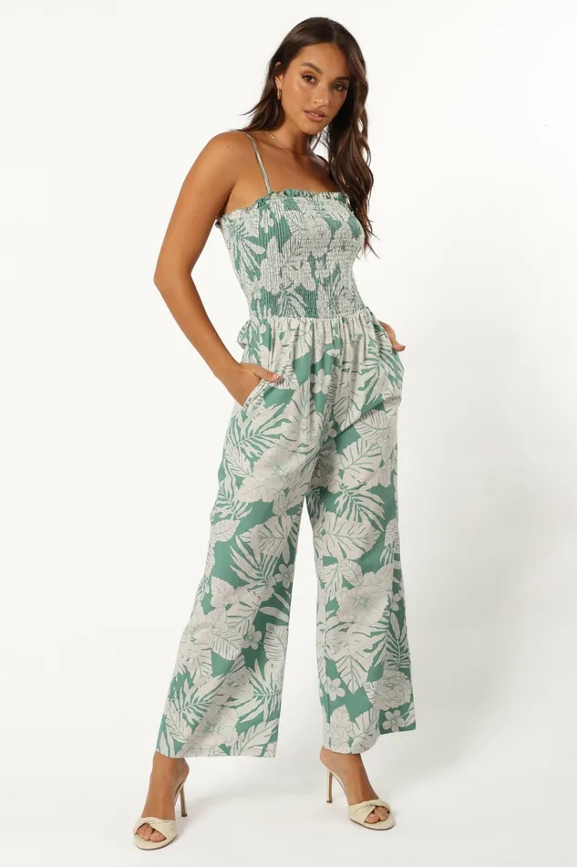 Aneesa Jumpsuit Sage Women Jumpsuits and Rompers Petal and Pup