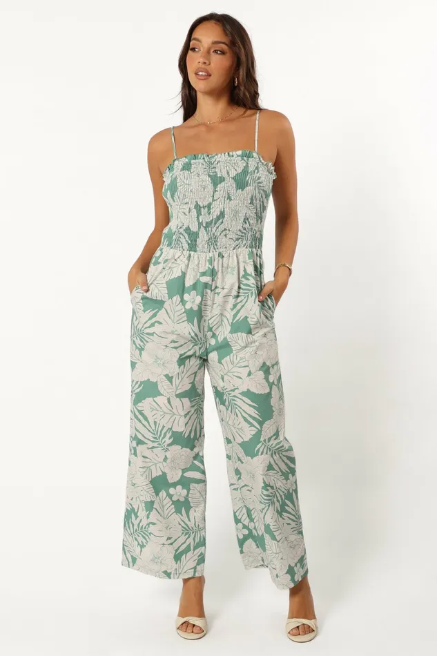 Aneesa Jumpsuit Sage Women Jumpsuits and Rompers Petal and Pup