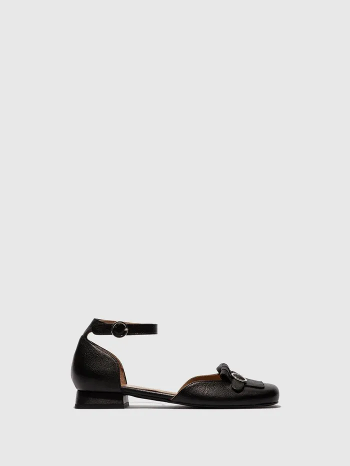 Ankle Strap Sandals CLAI269FLY BLACK Women Fly London Sandals