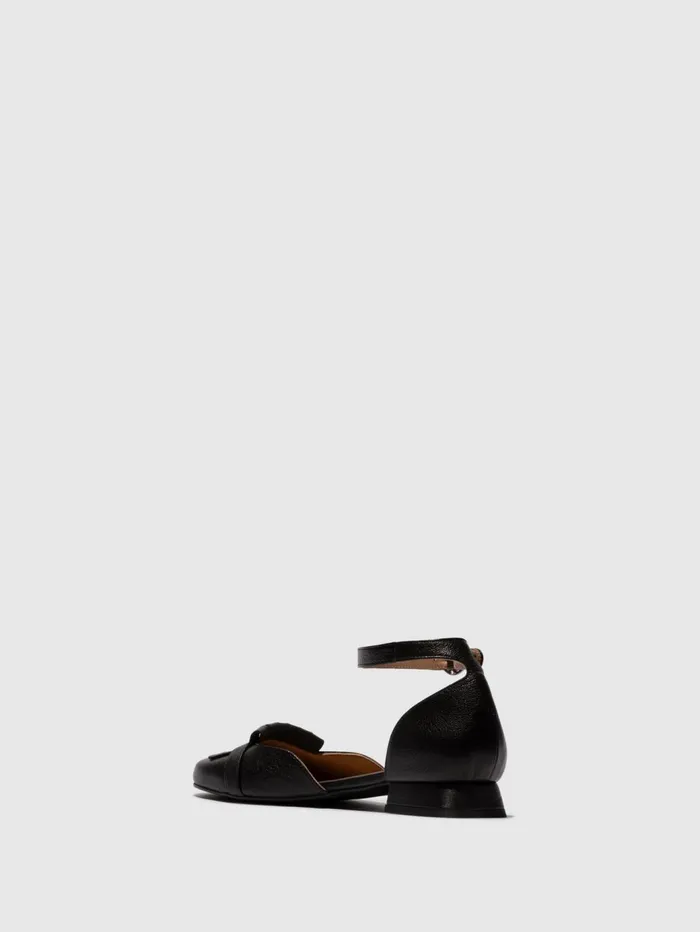 Ankle Strap Sandals CLAI269FLY BLACK Women Fly London Sandals