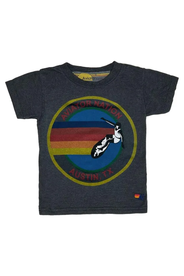 Austin Tee 8211 Charcoal Kids Aviator Nation Tees