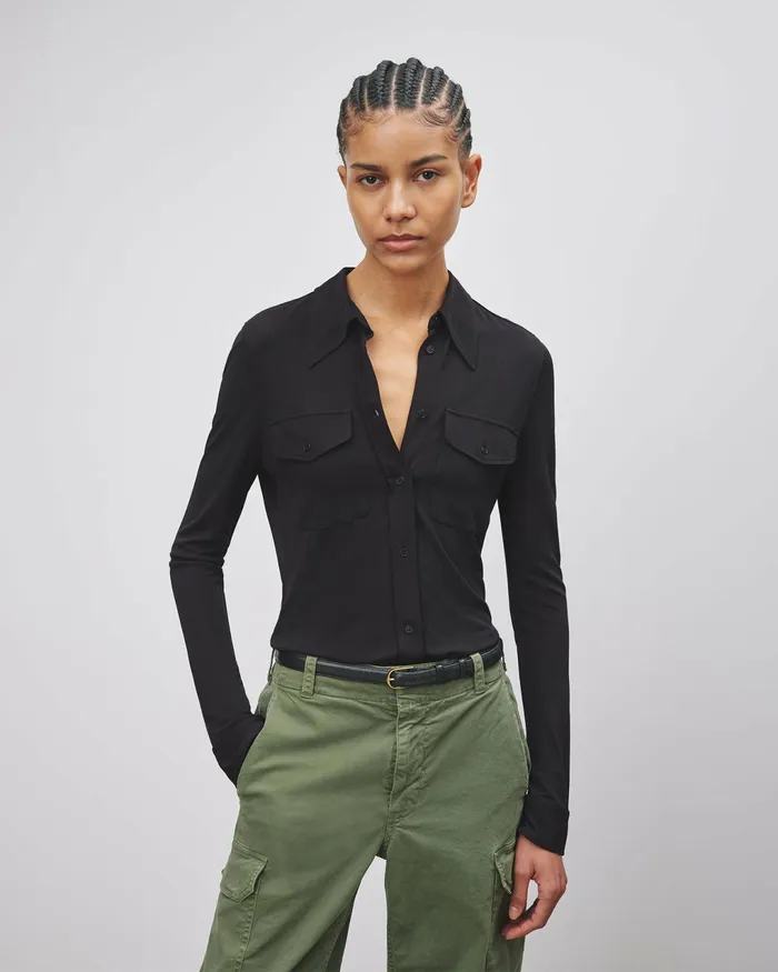 AVELINE SHIRT Black Women Nili Lotan Tops