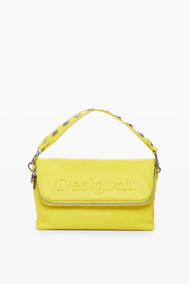 Bags Women Desigual Faux Leather Crossbody Bag Yellow
