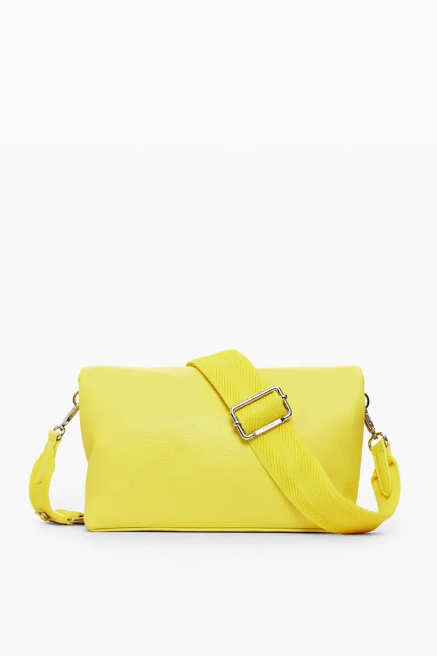 Bags Women Desigual Faux Leather Crossbody Bag Yellow