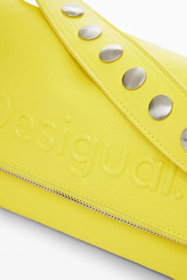 Bags Women Desigual Faux Leather Crossbody Bag Yellow