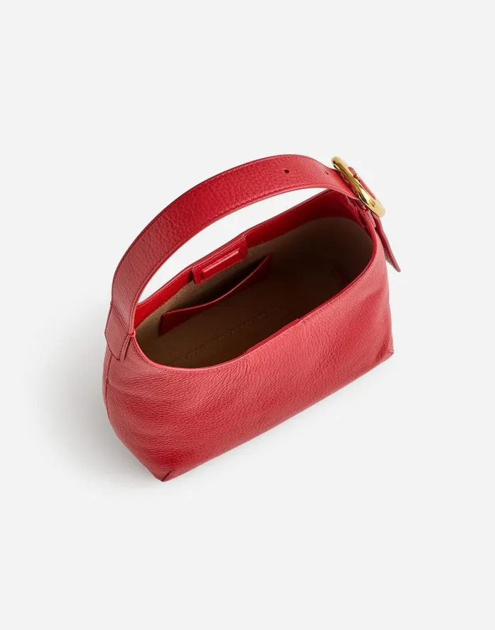 Bags Women Madewell The SculpturalBuckle Shoulder Bag Bright Ember