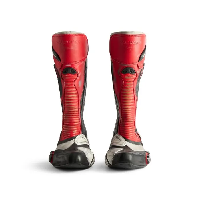 Balenciaga Boots and Derbies Men Men039s Biker Boot In Redwhiteblack Redwhiteblack Balenciaga Boots and Derbies Men Men039s Biker Boot In Redwhiteblack Redwhiteblack