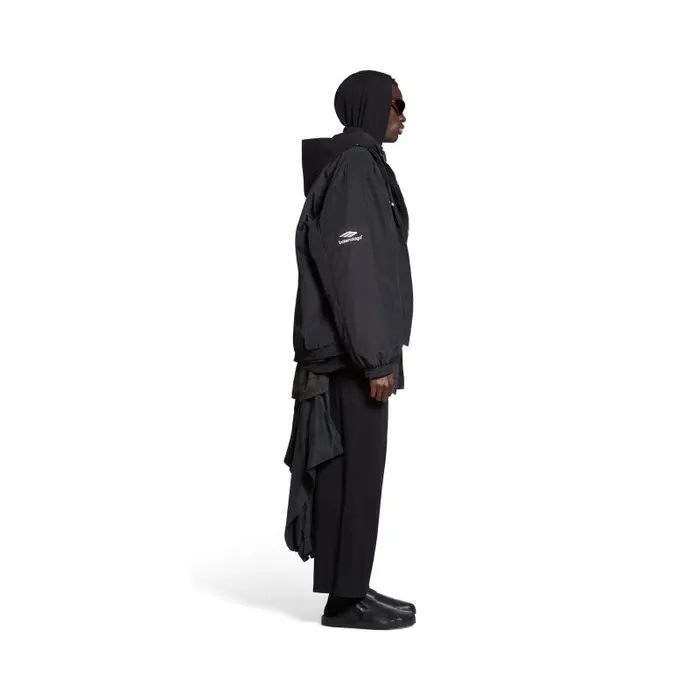 Balenciaga Coats and Jackets Men Men039s 3b Sports Icon Layered Tracksuit Jacket In Black Black Balenciaga Coats and Jackets Men Men039s 3b Sports Icon Layered Tracksuit Jacket In Black Black