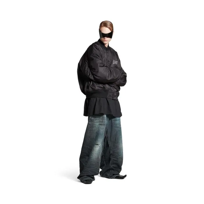 Balenciaga Coats and Jackets Men Men039s Balenciaga Boxing Varsity Jacket In Black Black