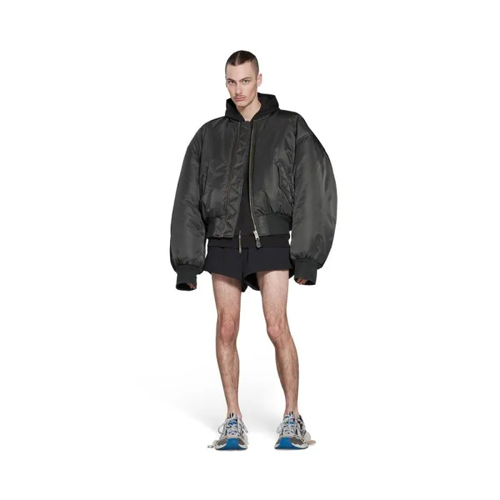 Balenciaga Coats and Jackets Men Men039s Bomber In Black Black