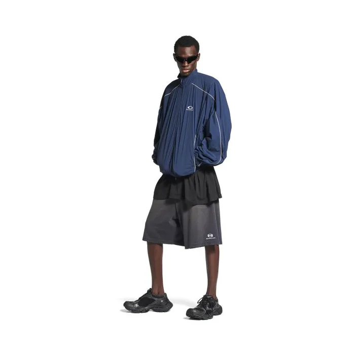 Balenciaga Coats and Jackets Men Men039s Loop Sports Icon Large Tracksuit Jacket In Navy Blue Navy Blue