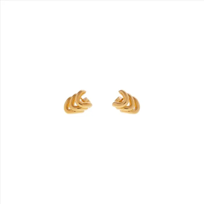 Balenciaga Jewelry Women Women039s Loop Trio Earrings In Gold Gold