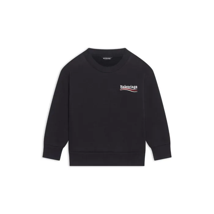 Balenciaga Kids WomenMen Kids 8211 Political Campaign Sweatshirt In Black Black Balenciaga Kids WomenMen Kids 8211 Political Campaign Sweatshirt In Black Black