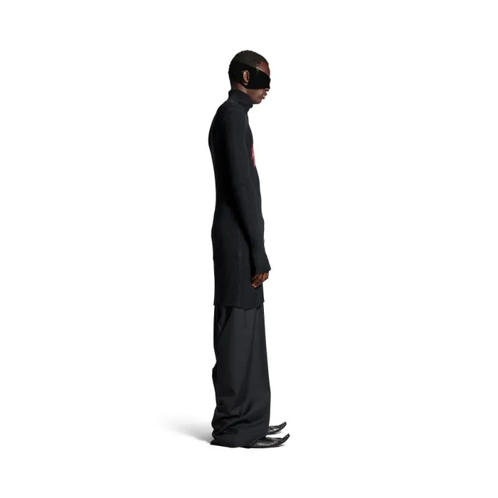 Balenciaga Knitwear Men Men039s Planet Earth Long Fitted Turtleneck In Black Black Balenciaga Knitwear Men Men039s Planet Earth Long Fitted Turtleneck In Black Black