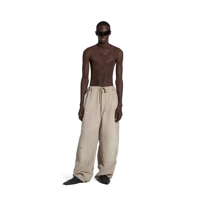 Balenciaga Pants Men Men039s Double Knee Pants In Beige Beige