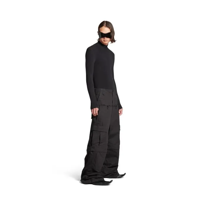 Balenciaga Pants Women Women039s Cutup Cargo Pants In Black Black