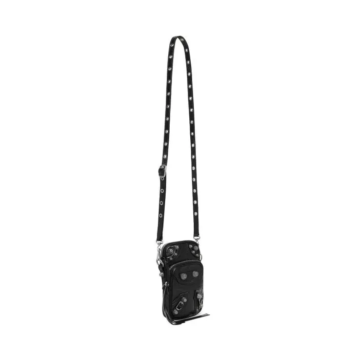 Balenciaga Phone Accessories and Keyrings Men Men039s Le Cagole Phone Holder In Black Black Balenciaga Phone Accessories and Keyrings Men Men039s Le Cagole Phone Holder In Black Black