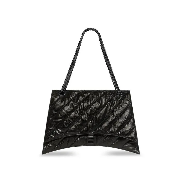 Balenciaga Shoulder Bags Women Women039s Crush Large Chain Bag Quilted In Black Black Balenciaga Shoulder Bags Women Women039s Crush Large Chain Bag Quilted In Black Black