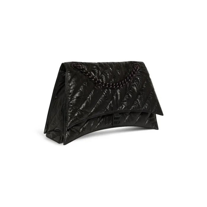Balenciaga Shoulder Bags Women Women039s Crush Large Chain Bag Quilted In Black Black Balenciaga Shoulder Bags Women Women039s Crush Large Chain Bag Quilted In Black Black