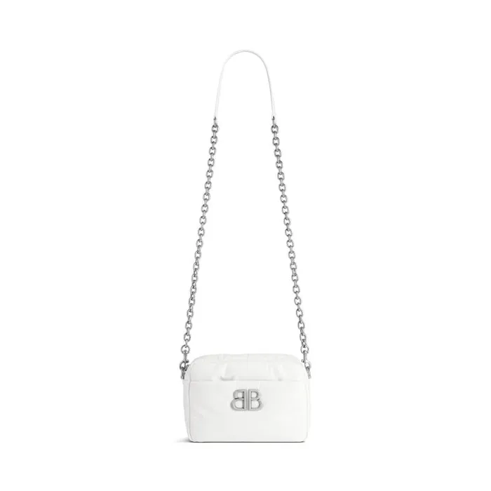 Balenciaga Shoulder Bags Women Women039s Monaco Xs Camera Bag In Optic White Optic White Balenciaga Shoulder Bags Women Women039s Monaco Xs Camera Bag In Optic White Optic White