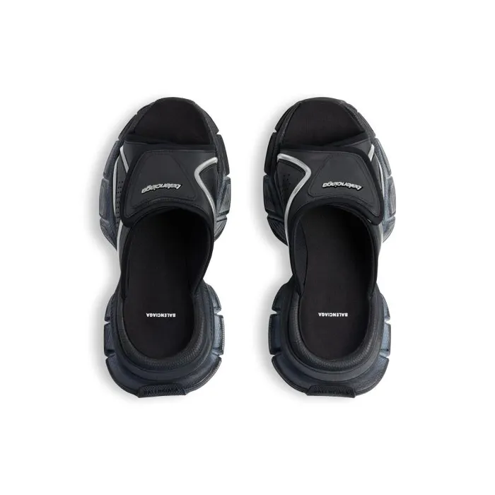 Balenciaga Sneakers Men Men039s 3xl Slide Sandal In Black Black Balenciaga Sneakers Men Men039s 3xl Slide Sandal In Black Black