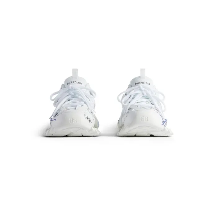 Balenciaga Sneakers Men Men039s Track Autographe Sneaker In Whiteblackbluered Whiteblackbluered Balenciaga Sneakers Men Men039s Track Autographe Sneaker In Whiteblackbluered Whiteblackbluered