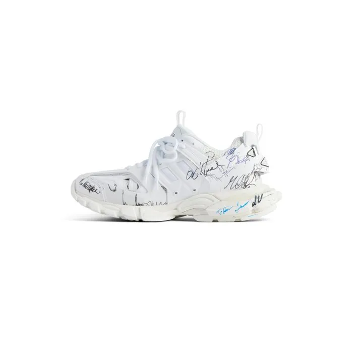Balenciaga Sneakers Men Men039s Track Autographe Sneaker In Whiteblackbluered Whiteblackbluered Balenciaga Sneakers Men Men039s Track Autographe Sneaker In Whiteblackbluered Whiteblackbluered