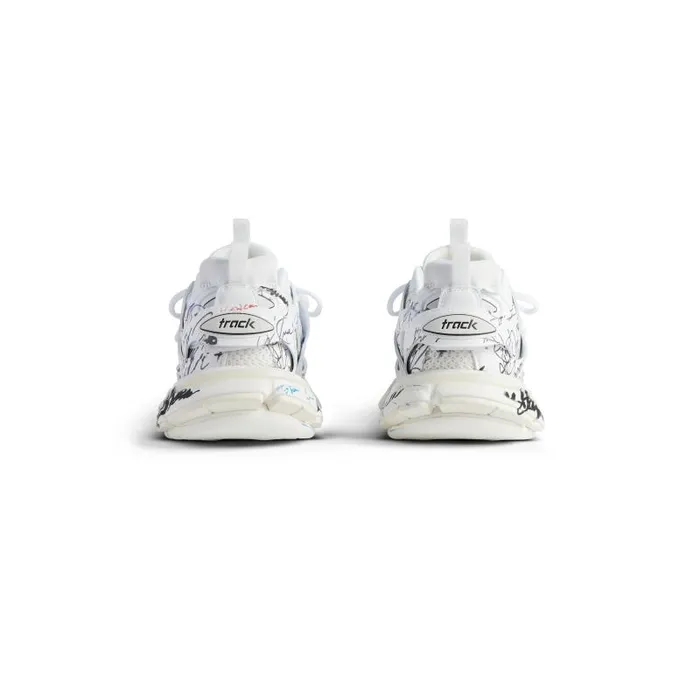 Balenciaga Sneakers Men Men039s Track Autographe Sneaker In Whiteblackbluered Whiteblackbluered Balenciaga Sneakers Men Men039s Track Autographe Sneaker In Whiteblackbluered Whiteblackbluered