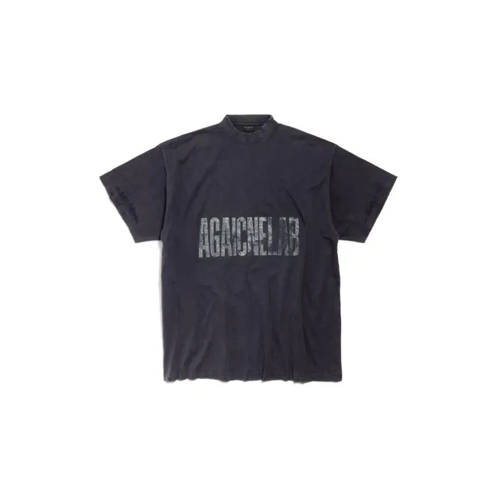 Balenciaga Tshirts Men Men039s Agaicnelab Tshirt Oversized Fit In Black Black Balenciaga Tshirts Men Men039s Agaicnelab Tshirt Oversized Fit In Black Black