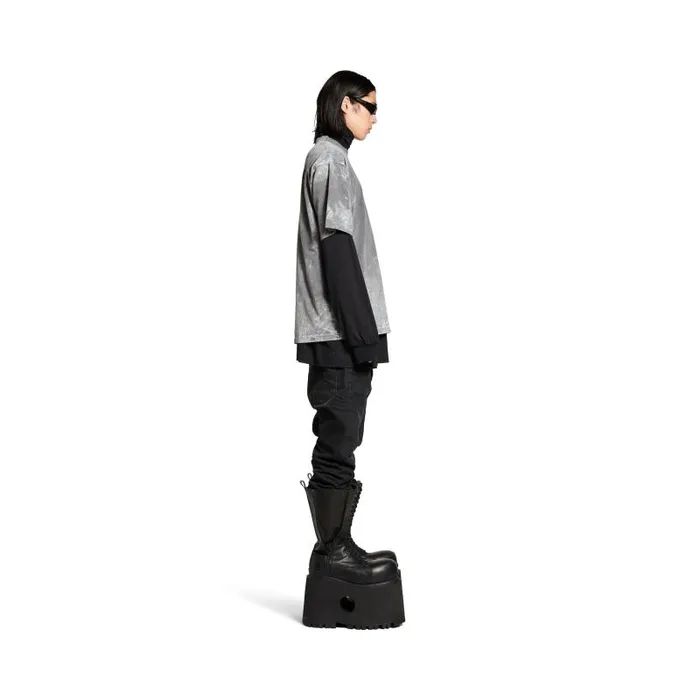 Balenciaga Tshirts Men Men039s Balenciaga Back Tshirt Medium Fit In Grey Grey Balenciaga Tshirts Men Men039s Balenciaga Back Tshirt Medium Fit In Grey Grey